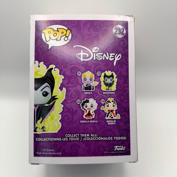 Maleficent #232 Funko Pop Disney – Hot Topic Exclusive Chase - Picture 3 of 6